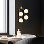 Opviq Jewel - 10605 Lámpara de pared dorada con tapa de cristal